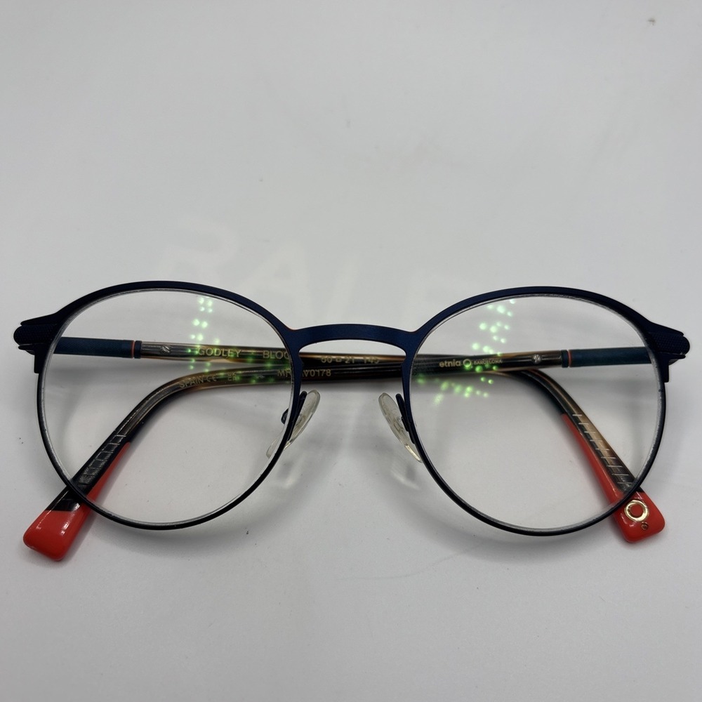 Etnia Barcelona GODLEY BLOG Blue/Brown/Orange Eyeglasses Frames 50-21-145 #C392